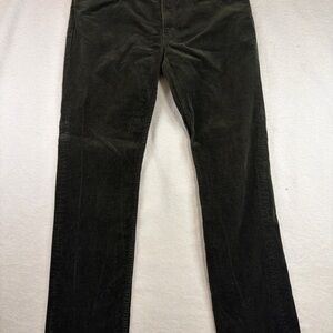 Polo Ralph Lauren Mens 36x32 Olive Green Corduroy Pants 5 Pocket